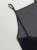 Velour Bustier Long one Piece
