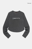 Thirteen curved crop long sleeve