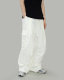 Hito pintuck cargo pants