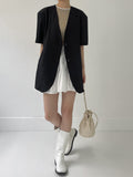 Biche No Collar Half Overfit Jacket