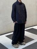 Oversized padded shirt jacket