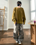 Wineed Cotton Parachute Pants