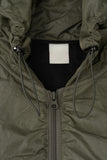 Taly Shirring Hooded Zip Up