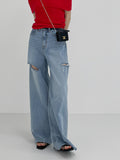 662 Three Cut Brush Long Wide Denim