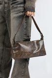 Chalk embossed washed denim