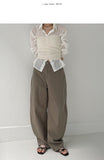 539 Cotton Balloon Fit Wide Pants