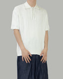 Leoun openwork short sleeve knit