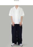 gothic open collar shirt
