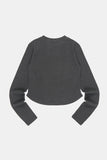 Thirteen curved crop long sleeve