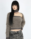 Blanc Fur Bolero Top Set