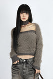 Blanc Fur Bolero Top Set