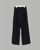 Siven two-tuck wide slacks