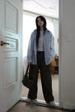 High fuzzy banding pants
