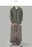 Pico Grunge Mesh Hooded Zip-Up