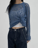 Scramble Raglan See-Through Knit