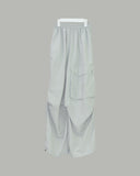 Unbalanced big cargo pants