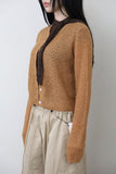 Liz crop knit cardigan