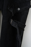 Slower Black Belted Denim