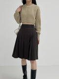 Sophie Pleats Midi Skirt