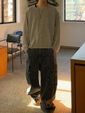 Square neck knit long sleeve