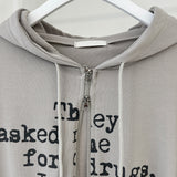 Day Two Way Lettering Hood Zip-Up