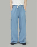 Navel button balloon pants