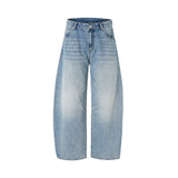 Mint Brushed Wide Denim