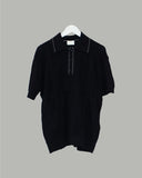Leoun openwork short sleeve knit