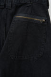 Slower Black Belted Denim