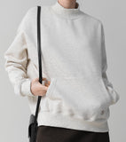 Half Turtleneck Pocket Sweatshirt