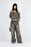 Blanc Fur Bolero Top Set