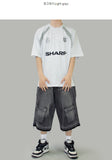 Block overfit short sleeve tee