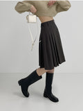 Sophie Pleats Midi Skirt