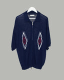 Potem collar short sleeve cardigan