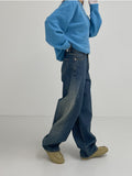 885 Washed Curved Wide Denim