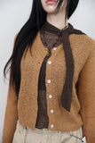 Liz crop knit cardigan