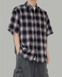 Swallow short-sleeved check shirt