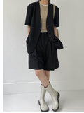 Biche No Collar Half Overfit Jacket