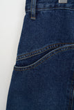 Wave Pocket Wide Denim