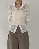 Heart ribbed layered tube top
