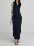 Beth Stripe V-neck Vest