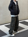 Rough Painted Cargo Banding Pants