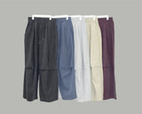 Needle pintuck balloon pants