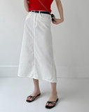 Slab H-line Banding Long Skirt