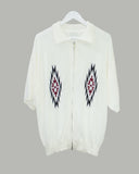Potem collar short sleeve cardigan