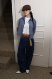 D-ring cowgirl denim jeans