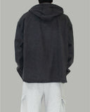 Linf hooded denim shirt