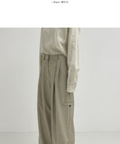 Hayden Two-Tuck Long Wide Slacks