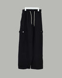 Navel button balloon pants