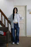 Comfort bootcut denim jeans
